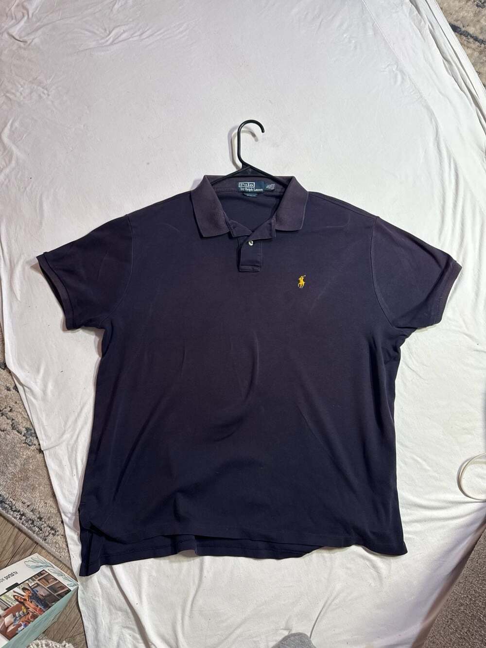 Polo Ralph Lauren Custom Fit Navy Blue Polo Shirt Size XL